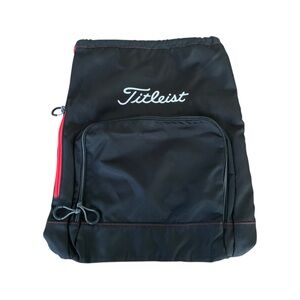 Titlelist Players Sack Pack Black Cinch Essentials Backpack Travel 15x19